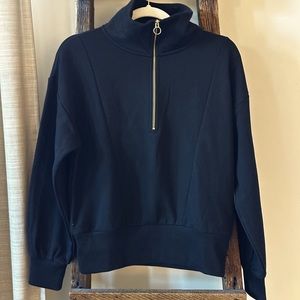 Women’s Quarter Zip Sweatshirt- A New Day, Black S